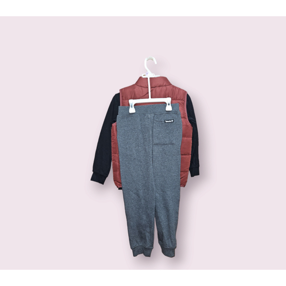 Timberland Boys size 6 Sweatsuit Vest Pants Shirt - NEW - Picture 5 of 13